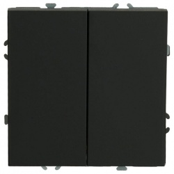 Выключатель двухклавишный без рамки Stekker Эмили 50247 в интернет-магазине "Галерея света"