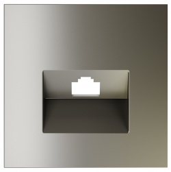 Накладка для розетки RJ-11 или RJ-45 Voltum S70 VLS001304 в интернет-магазине "Галерея света"