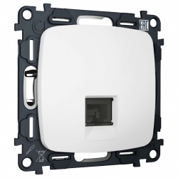 Розетка Ethernet RJ-45 и со шторками, без рамки Ambrella Volt OMEGA MO132005 в интернет-магазине "Галерея света"