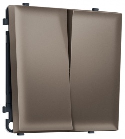 Выключатель двухклавишный без рамки Ambrella Volt MS MS633010 в интернет-магазине "Галерея света"