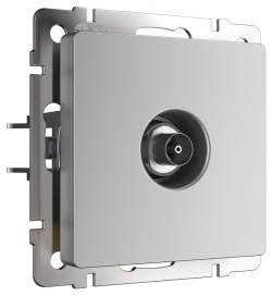 ТВ-розетка без рамки Werkel Серебряный W1184006 в интернет-магазине "Галерея света"