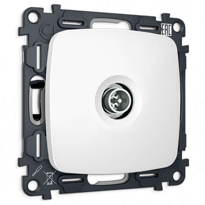 ТВ-розетка оконечная без рамки Ambrella Volt OMEGA MO133005 в интернет-магазине "Галерея света"