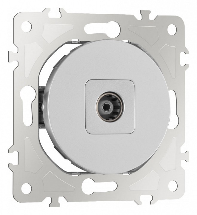 ТВ-розетка без рамки Arte Milano am-202 202.43-1.silver в интернет-магазине "Галерея света"