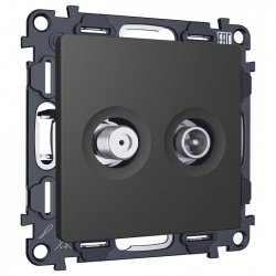 ТВ-розетка и SAT-розетка оконечная без рамки Ambrella Volt ALFA MA913310 в интернет-магазине "Галерея света"