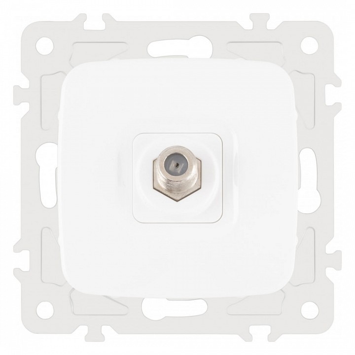 ТВ-розетка без рамки Arte Milano am-205 205.42-1.white в интернет-магазине "Галерея света"