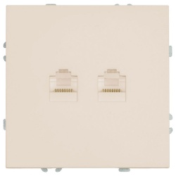 Розетка двойная Ethernet RJ-45 без рамки Stekker Эмили 49900 в интернет-магазине "Галерея света"