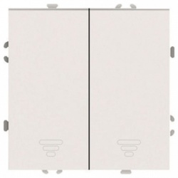 Выключатель самовозвратный двухклавишный без рамки Stekker Эмили 50365 в интернет-магазине "Галерея света"