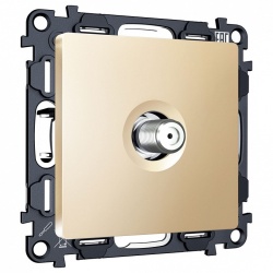 ТВ-розетка без рамки Ambrella Volt ALFA MA613050 в интернет-магазине "Галерея света"