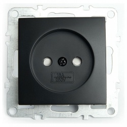 Розетка без заземления и со шторкой, без рамки Stekker Эрна 49153 в интернет-магазине "Галерея света"