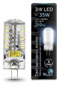 Лампа светодиодная Gauss 1077 G4 3Вт 4100K 107707203 в интернет-магазине "Галерея света"