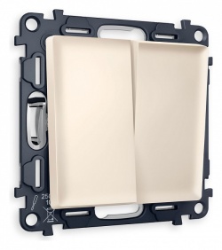 Выключатель проходной двухклавишный Ambrella Volt ALFA MA323020 в интернет-магазине "Галерея света"