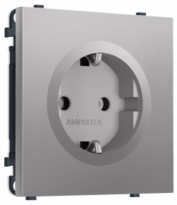 Розетка с заземлением, без рамки Ambrella Volt MS MS506010 в интернет-магазине "Галерея света"