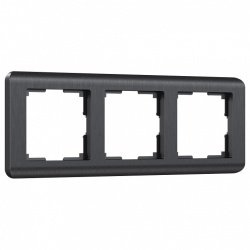 Рамка на 3 поста Werkel Stream (графит) W0032104 в интернет-магазине "Галерея света"