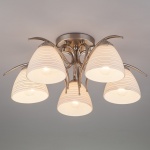 Потолочная люстра Eurosvet Megan 30121/5 сатин-никель в интернет-магазине "Галерея света"