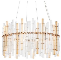 Подвесной светильник Arte Lamp Crystalla A4111LM-16GO в интернет-магазине "Галерея света"