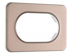 Рамка для двойной розетки Arte Milano am-502.07 502.07-double.shampan в интернет-магазине "Галерея света"