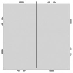 Переключатель перекрестный двухклавишный без рамки Stekker Эмили 50162 в интернет-магазине "Галерея света"