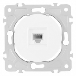 Розетка телефонная RJ-11 без рамки Arte Milano am-202 202.51-1.white в интернет-магазине "Галерея света"