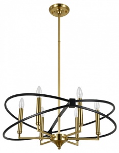 Люстра на штанге Indigo Trionfo 10020/6R Black в интернет-магазине "Галерея света"