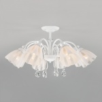 Люстра на штанге Eurosvet Floranse 30155/8 белый в интернет-магазине "Галерея света"