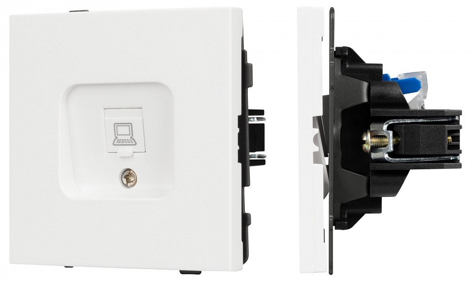 Розетка Ethernet RJ-45 и со шторками, без рамки Arlight SCT-TENDO 054594 в интернет-магазине "Галерея света"