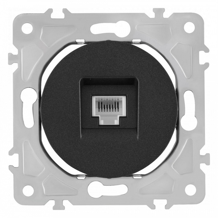 Розетка Ethernet RJ-45 без рамки Arte Milano am-202 202.45-1.black в интернет-магазине "Галерея света"