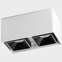 Накладной светильник Italline FASHION FX FASHION FX2 white + FASHION FXR black - 2шт. в интернет-магазине "Галерея света"
