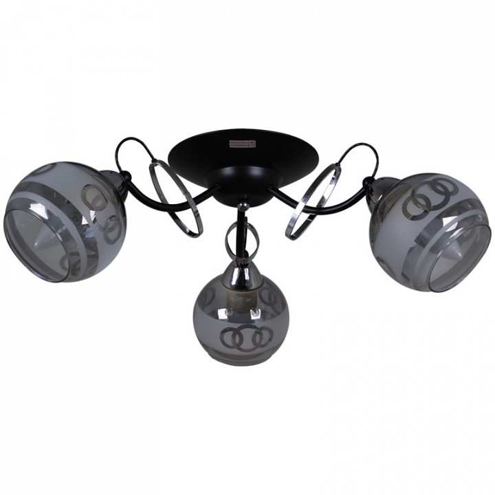 Потолочная люстра 22115-0.3-03 BK+CH в интернет-магазине "Галерея света"
