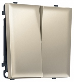 Выключатель двухклавишный без рамки Ambrella Volt MS MS543010 в интернет-магазине "Галерея света"