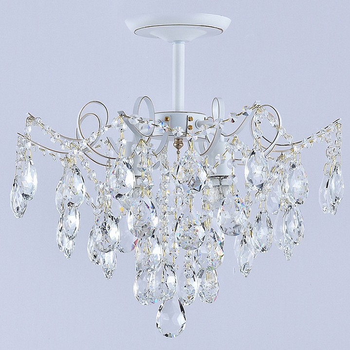 Люстра на штанге 04058-0.3-04 WH+GOLD PN в интернет-магазине "Галерея света"