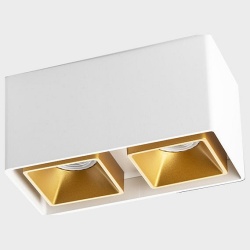 Накладной светильник Italline FASHION FX FASHION FX2 white + FASHION FXR gold - 2шт. в интернет-магазине "Галерея света"
