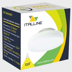 Лампа светодиодная Italline  GX53 12Вт 3000K HZ 800811 в интернет-магазине "Галерея света"