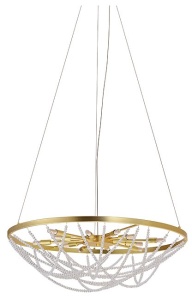 Подвесная люстра Newport ЭЛЬВИРА 8650/70 C mat.gold в интернет-магазине "Галерея света"