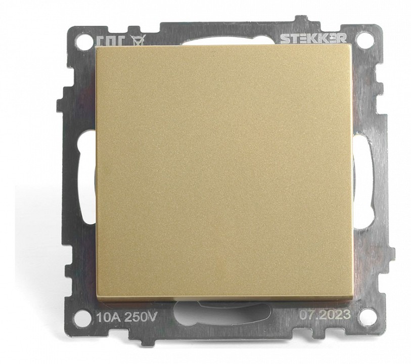 Выключатель одноклавишный без рамки Stekker Катрин 49213 в интернет-магазине "Галерея света"