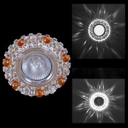 Встраиваемый светильник  00755-9.0-001CN MR16+LED3W CL+TEA в интернет-магазине "Галерея света"