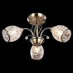 Люстра на штанге Eurosvet Gabriella 30026/3 античная бронза в интернет-магазине "Галерея света"