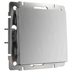 Выключатель одноклавишный без рамки Werkel серебряный рифленый W1110009 в интернет-магазине "Галерея света"