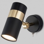 Бра Eurosvet Viero 20096/1 черный/золото в интернет-магазине "Галерея света"