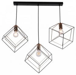 Подвесной светильник Imex MD.0830 MD.0830-3-P BK+FGD в интернет-магазине "Галерея света"