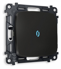 Выключатель проходной одноклавишный с подсветкой без рамки Ambrella Volt OMEGA MO802040 в интернет-магазине "Галерея света"