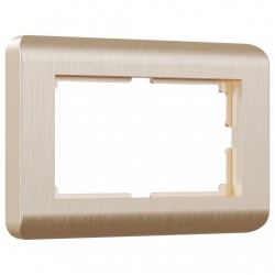 Рамка на 2 поста Werkel Stream (шампань) W0082111 в интернет-магазине "Галерея света"