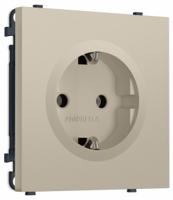 Розетка с заземлением, без рамки Ambrella Volt MS MS346010 в интернет-магазине "Галерея света"