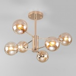 Люстра на штанге Eurosvet Ascot 30166/6 золото в интернет-магазине "Галерея света"
