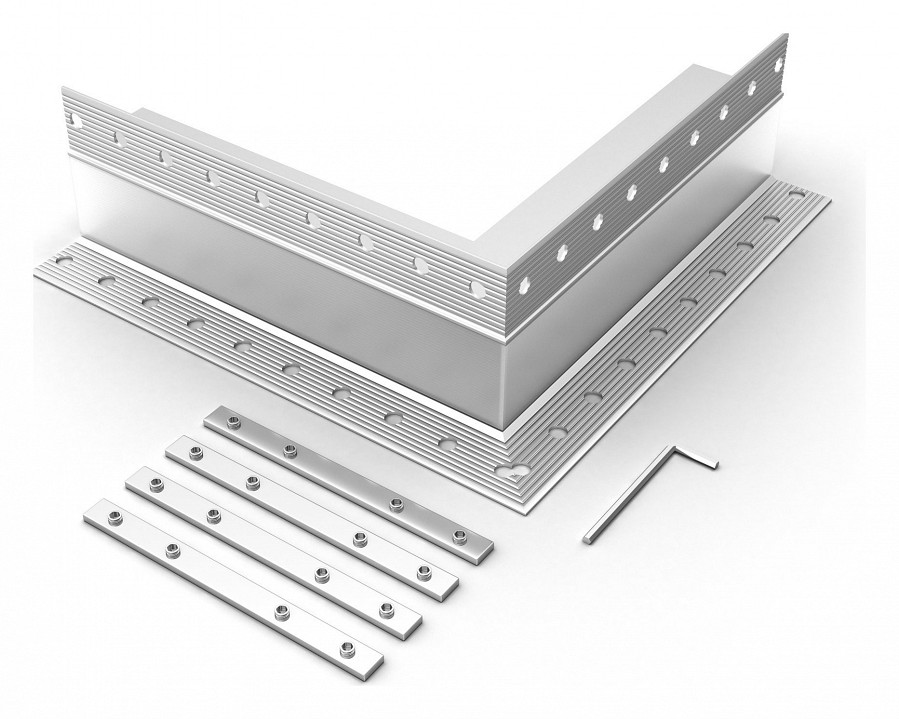 Соединитель угловой L-образный накладной Arlight S-LUX 030101 в интернет-магазине "Галерея света"