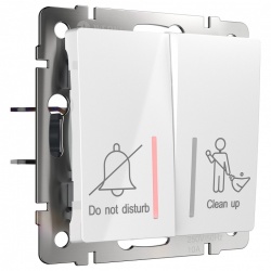 Выключатель двухклавишный без рамки Werkel белый W1120801 в интернет-магазине "Галерея света"