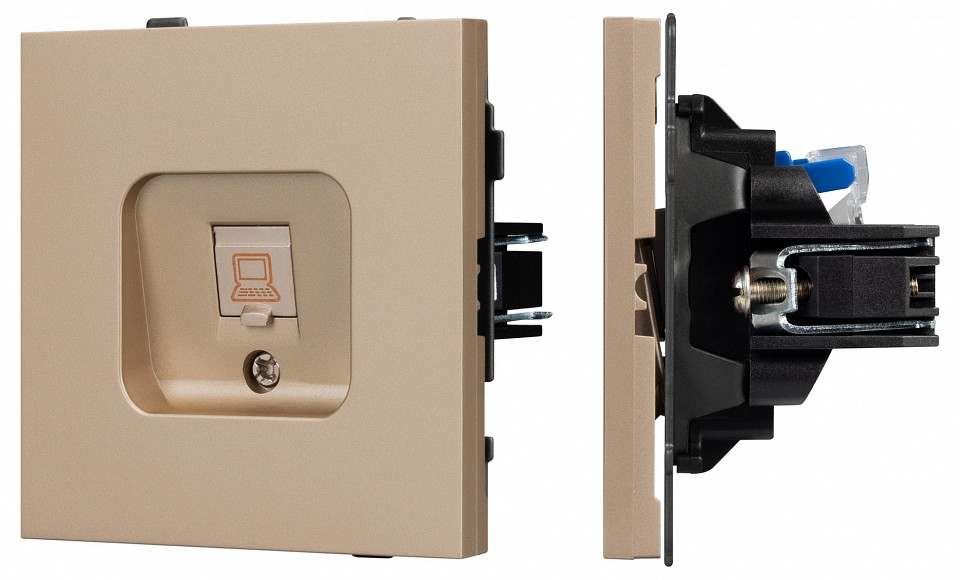 Розетка Ethernet RJ-45 и со шторками, без рамки Arlight SCT-TENDO 054099 в интернет-магазине "Галерея света"