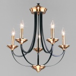 Подвесная люстра Eurosvet Lazzaro 60098/5 черный в интернет-магазине "Галерея света"