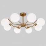 Люстра на штанге Eurosvet Frost 70154/8 латунь в интернет-магазине "Галерея света"