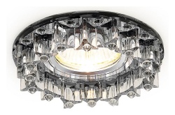 Встраиваемый светильник Ambrella Light Crystal K370 K370 BK в интернет-магазине "Галерея света"