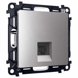 Розетка Ethernet RJ-45 и со шторками, без рамки Ambrella Volt ALFA MA512005 в интернет-магазине "Галерея света"